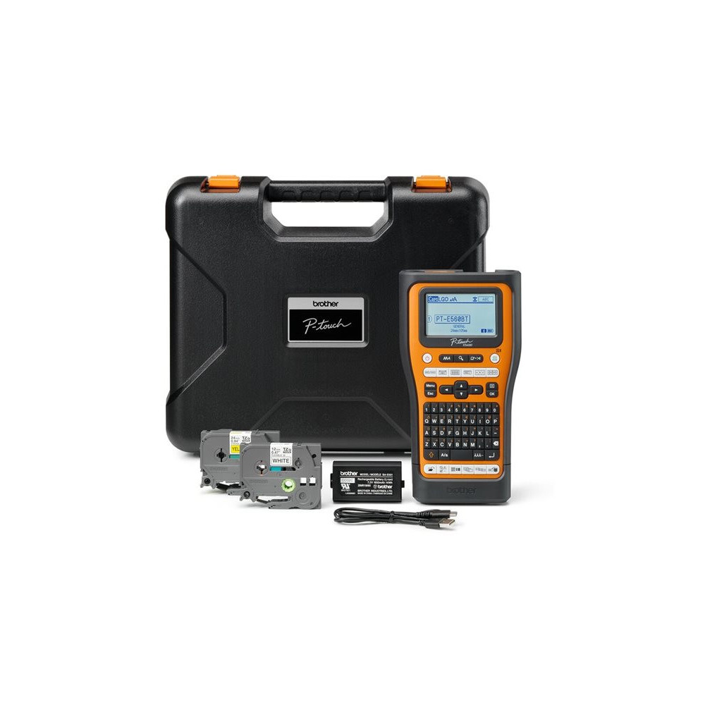 BROTHER Bluetooth connectable electrician labeller Ribbon 24mm max QWERTY keyboard delivered with case