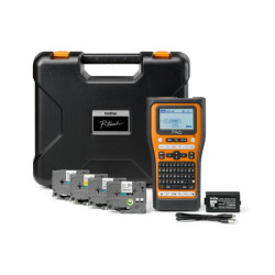 BROTHER Bluetooth connectable electrician labeller 24mm max tape QWERTY keyboard delivered with case and 4 ribbons