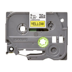 BROTHER P-TOUCH TZE-621 noir sur jaune  9mm