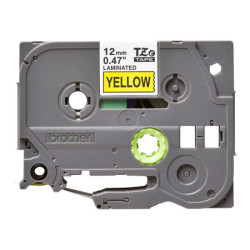 BROTHER P-TOUCH TZE-631 noir sur jaune  12mm