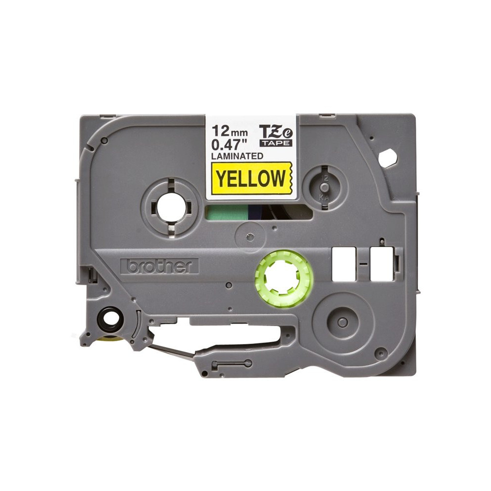 BROTHER P-TOUCH TZE-631 noir sur jaune  12mm