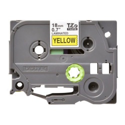 BROTHER P-TOUCH TZE-641 noir sur jaune  18mm