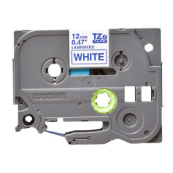 BROTHER P-TOUCH TZE-233 bleu sur blanc 12mm