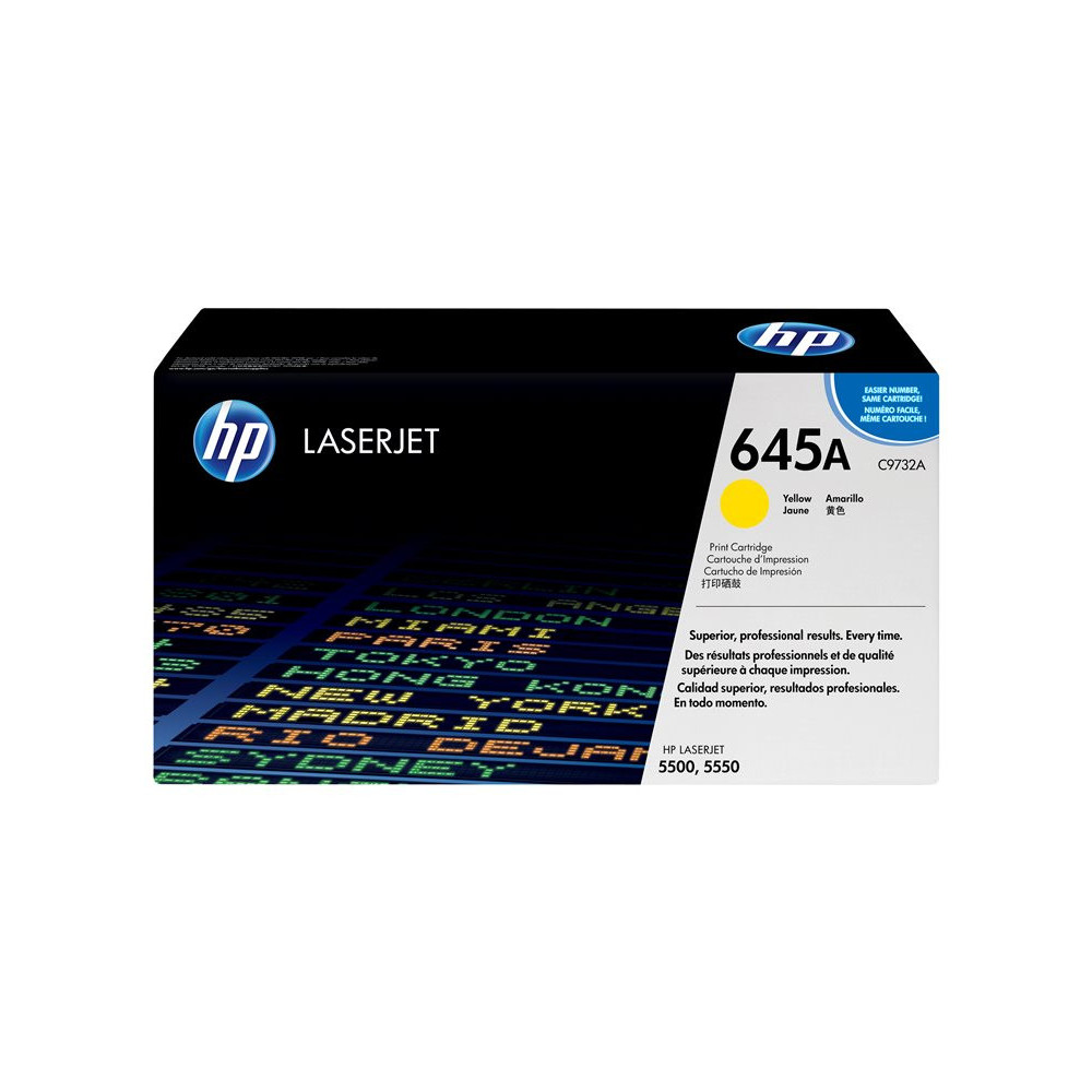 HP 645A original Colour LaserJet Toner cartridge C9732A yellow standard capacity 12.000 pages 1-pack redeal.fr