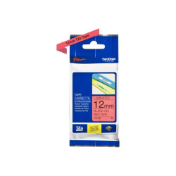 BROTHER P-TOUCH TZE-431 noir sur rouge 12mm
