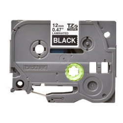 BROTHER P-TOUCH TZE-335 blanc sur noir  12mm