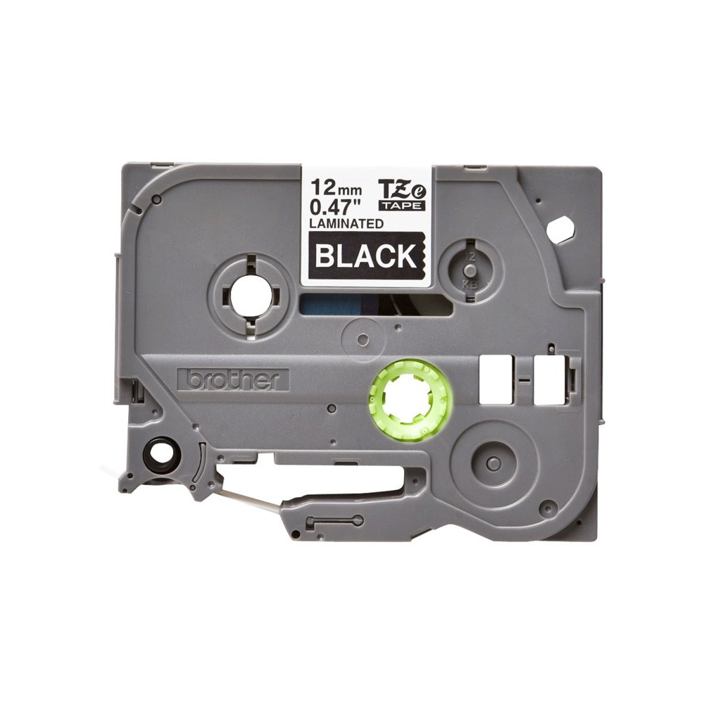 BROTHER P-TOUCH TZE-335 blanc sur noir  12mm