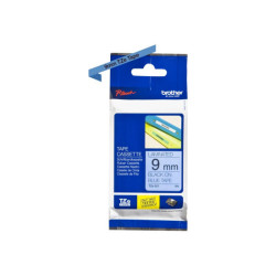 BROTHER P-TOUCH TZE-521 noir sur bleu 9mm