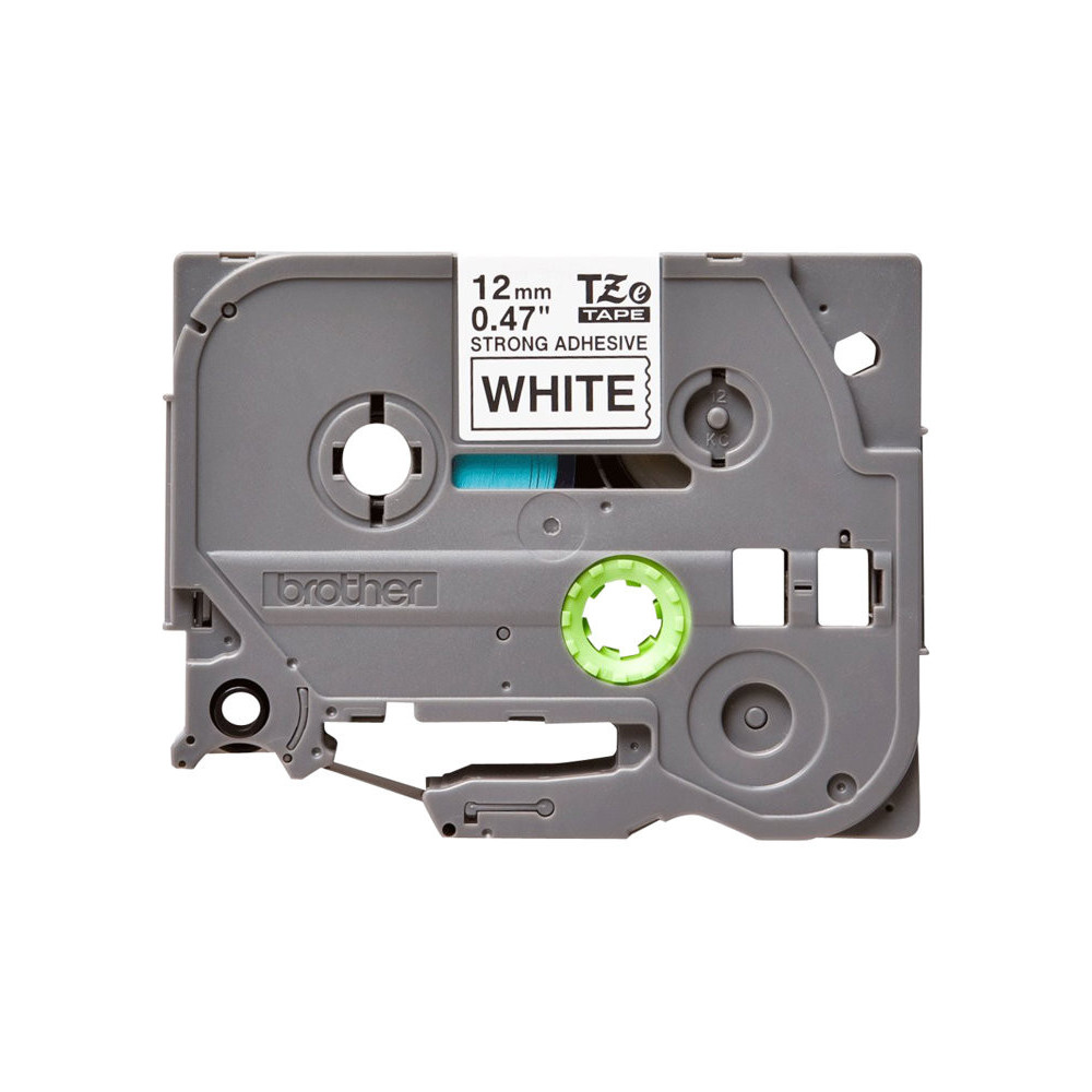 BROTHER P-TOUCH TZE-S231 noir sur blanc 12mm extra gluey