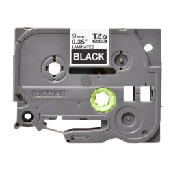 BROTHER P-TOUCH TZE-325 blanc sur noir  9mm