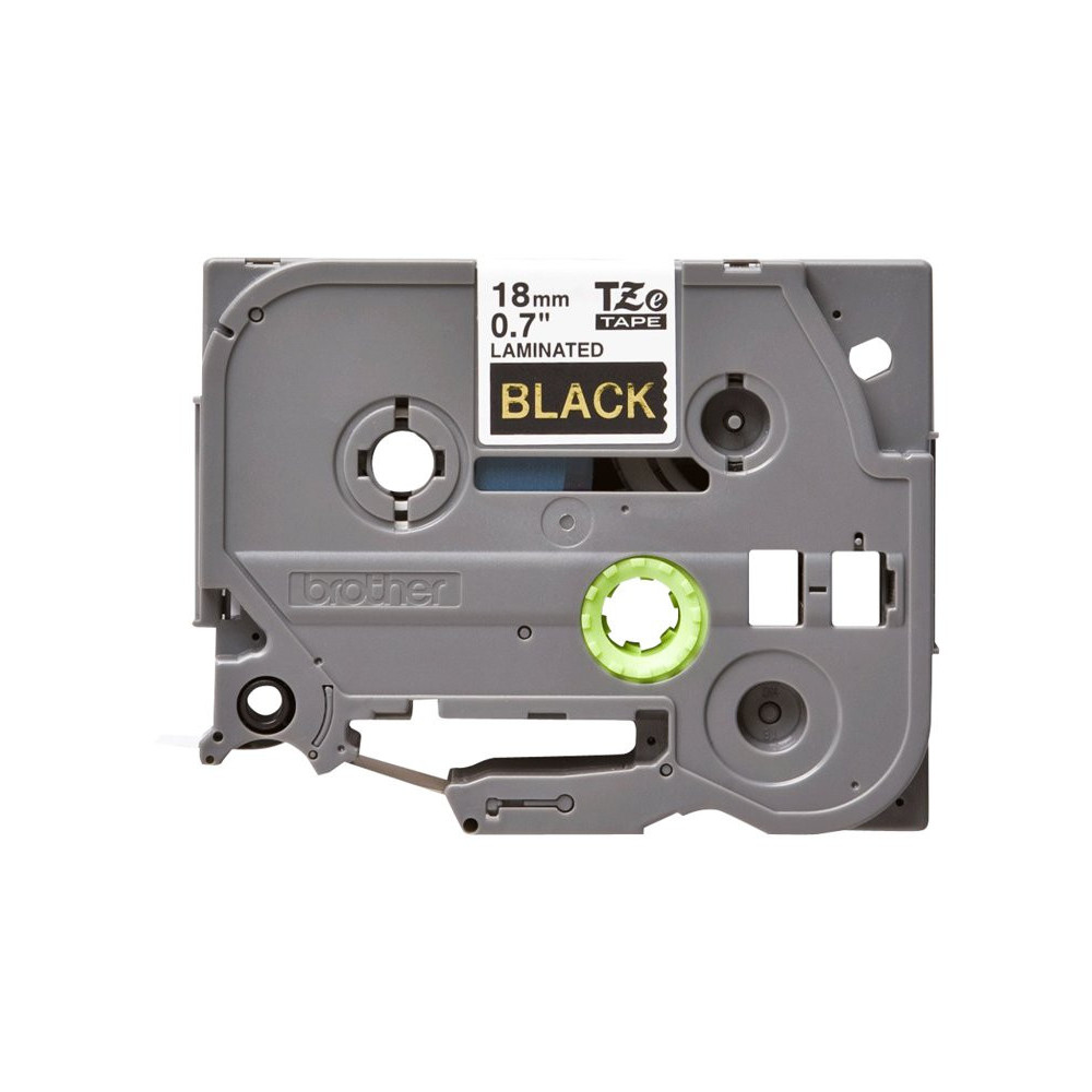 BROTHER P-TOUCH TZE-344 gold sur noir  18mm