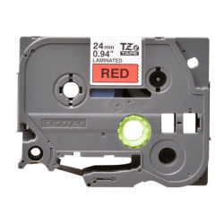 BROTHER P-TOUCH TZE-451 noir sur rouge 24mm