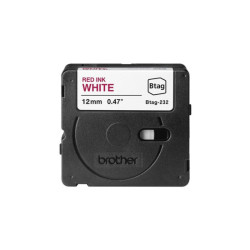 BROTHER Ribbon BTAG232 12MM Red on White