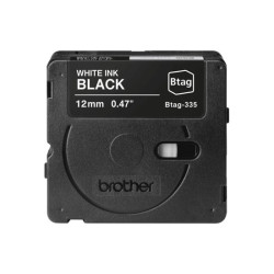 BROTHER BTAG335 Ribbon 12MM White on Black