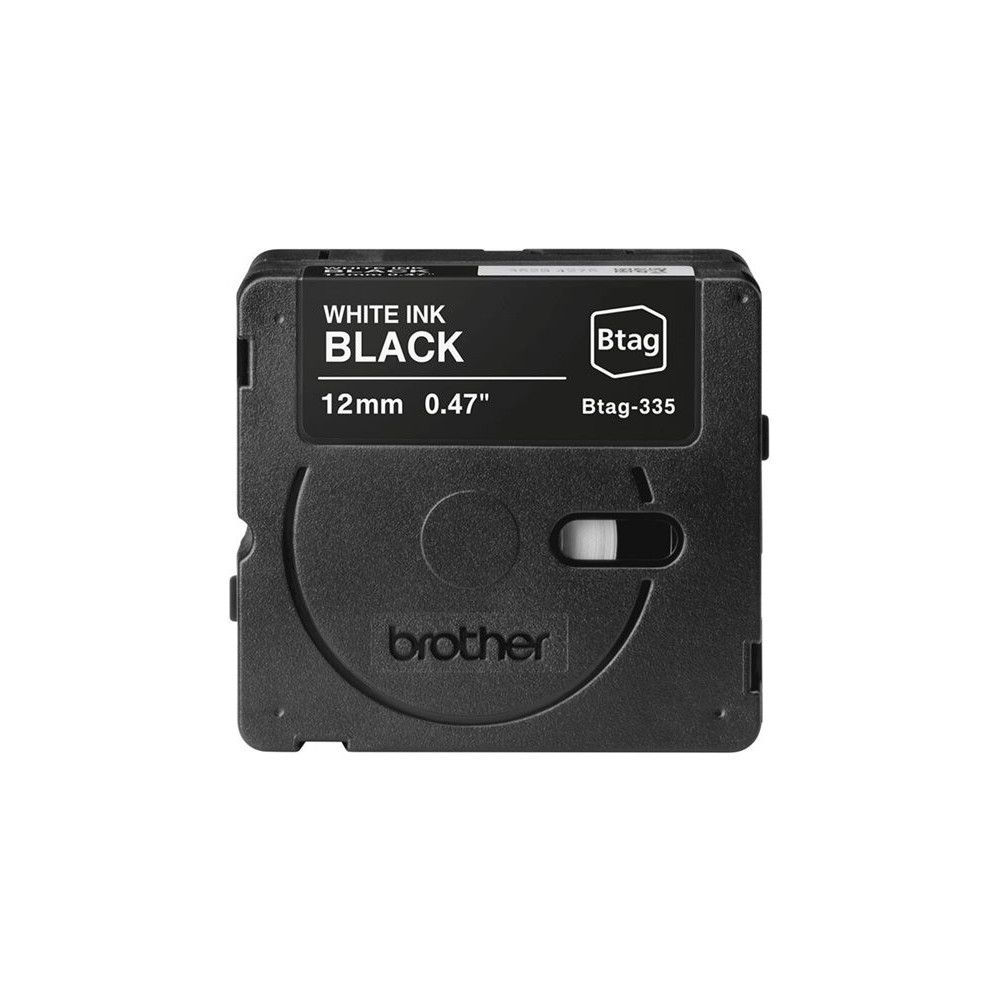 BROTHER BTAG335 Ribbon 12MM White on Black