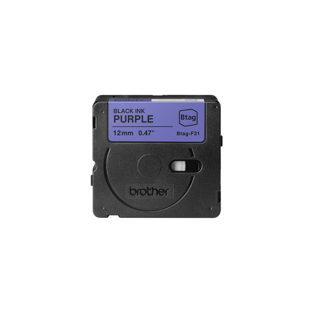 BROTHER 12MM Black on Purple BTAGF31 Ribbon redeal.fr