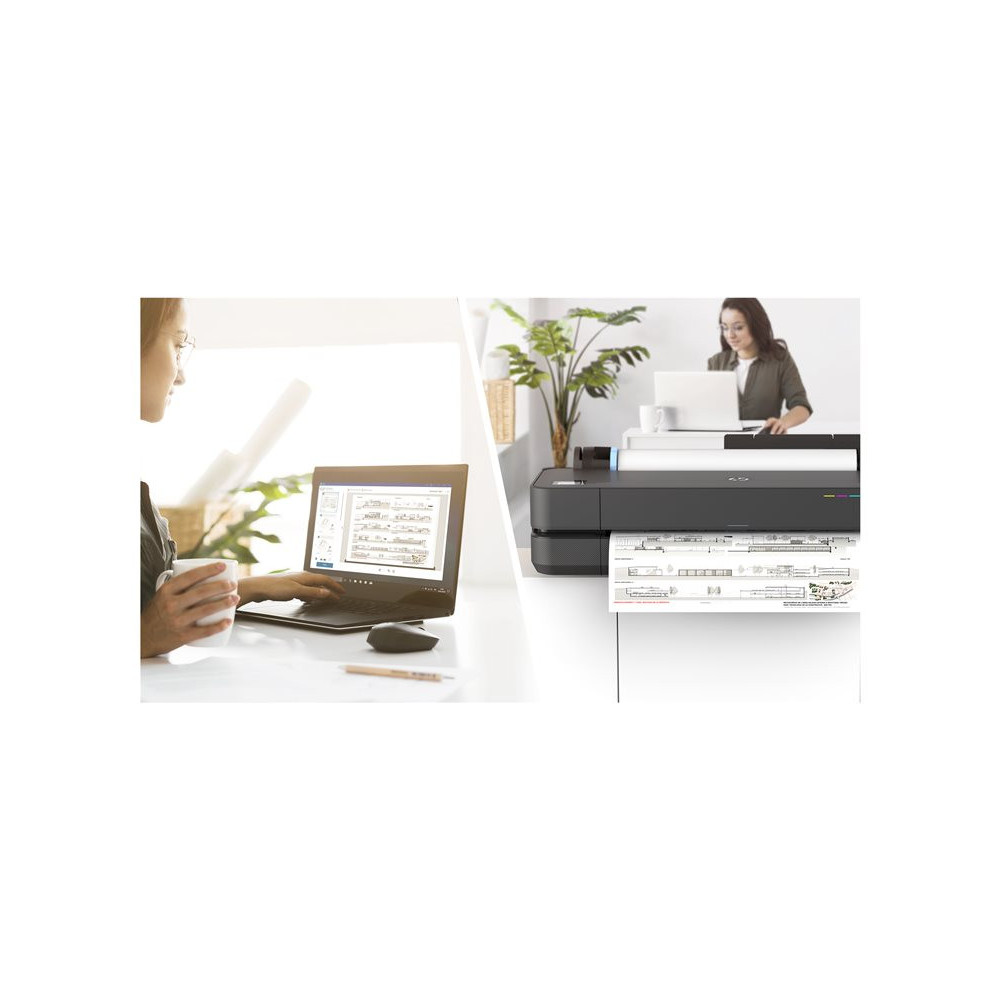 HP DesignJet T230 24p LFP 2025 Colour Ink-Jet A1 ANSI D 2400x1200dpi 0.58 min/page USB LAN Wi-Fi
