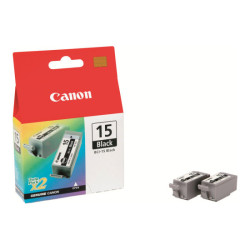 CANON BCI-15BK cartouche d encre noir capacité standard 2 x 5.3 ml 2 x 121 pages pack de 2