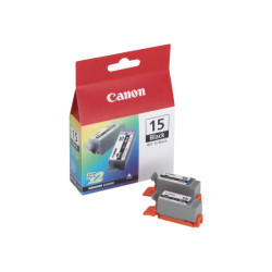 CANON BCI-15BK cartouche d encre noir capacité standard 2 x 5.3 ml 2 x 121 pages pack de 2