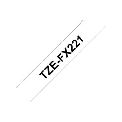 BROTHER P-TOUCH TZE-FX221 noir sur blanc 9mm
