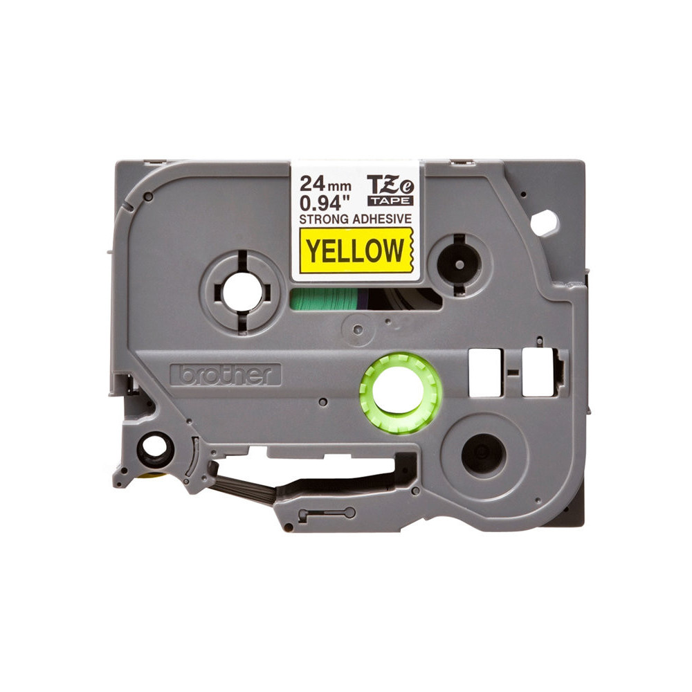 BROTHER P-TOUCH TZE-S651 noir sur jaune  24mm extra gluey