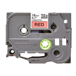 BROTHER P-TOUCH TZE-441 noir sur rouge 18mm