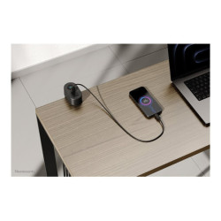 NEOMOUNTS VOLT Desk Clamp socket with Quick-charge USB Ports clamp 0-50mm 3x type-F 230V 1x USB-A 18W 2x USB-C 20W