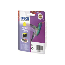 EPSON 3LB T0804 ink cartridge yellow standard capacity 7.4ml 520 pages 1-pack blister without alarm