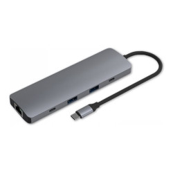 MCL MD1B99AZZUSB3C458 - Station daccueil 8 ports HDMI USB 3.0 RJ45 audio PD 100W