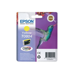 EPSON 3LB T0804 ink cartridge yellow standard capacity 7.4ml 520 pages 1-pack blister without alarm