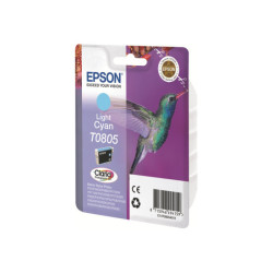 EPSON 5LB T0805 ink cartridge light cyan standard capacity 7.4ml 350 pages 1-pack blister without alarm