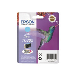 EPSON 5LB T0805 ink cartridge light cyan standard capacity 7.4ml 350 pages 1-pack blister without alarm