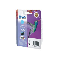 EPSON 5LB T0805 ink cartridge light cyan standard capacity 7.4ml 350 pages 1-pack blister without alarm