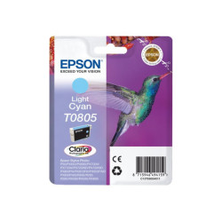 EPSON 5LB T0805 ink cartridge light cyan standard capacity 7.4ml 350 pages 1-pack blister without alarm