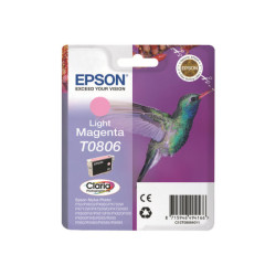 EPSON 1LB T0806 ink cartridge light magenta standard capacity 7.4ml 685 pages 1-pack blister without alarm