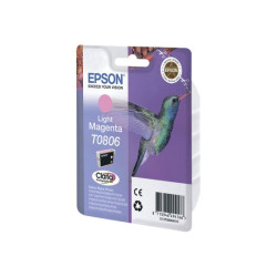 EPSON 1LB T0806 ink cartridge light magenta standard capacity 7.4ml 685 pages 1-pack blister without alarm