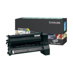 LEXMARK C782, X782e cartouche de toner jaune haute capacité 15.000 pages pack de 1 retour programme