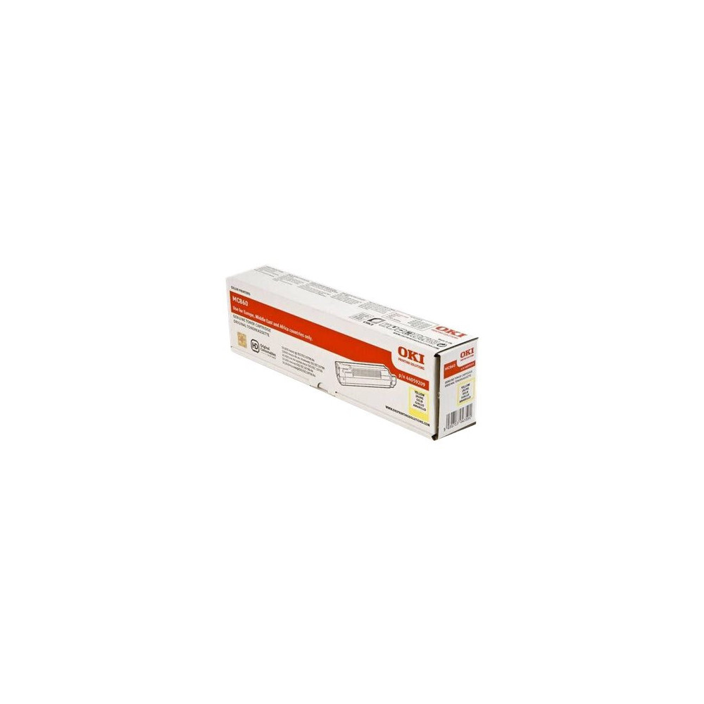 OKI MC860 cartouche de toner jaune capacité standard 10.000 pages pack de 1
