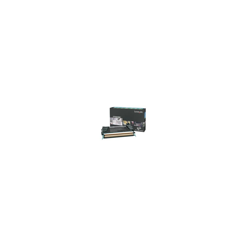 LEXMARK C734,  X734 cartouche de toner noir capacité standard 8.000 pages pack de 1 retour programme