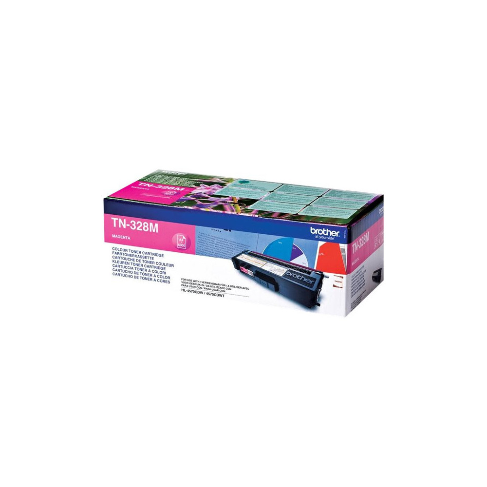 BROTHER TN-328 cartouche de toner magenta très haute capacité 6.000 pages pack de 1
