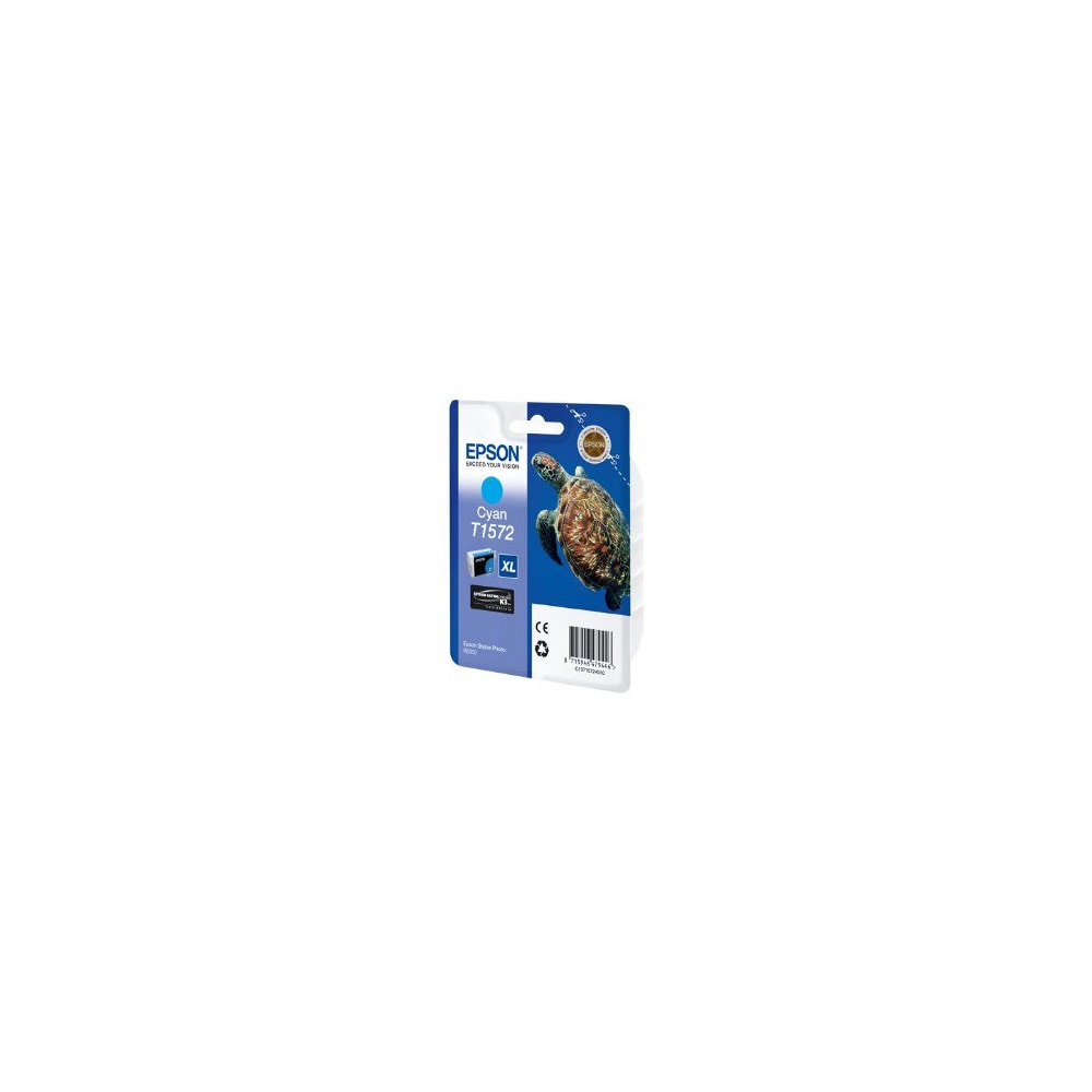 EPSON T1572 cartouche de encre cyan capacité standard 1-pack blister sans alarme