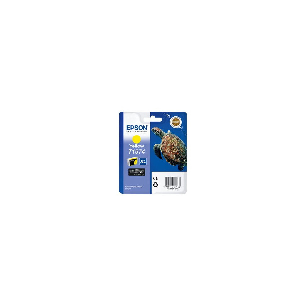 EPSON 5LB T1574 ink cartridge yellow standard capacity 1-pack blister without alarm