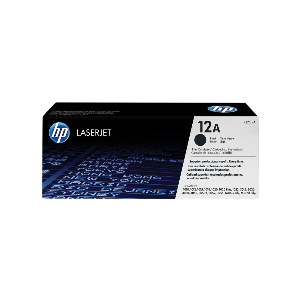 HP 12A original LaserJet original Toner cartridge Q2612A black standard capacity 2.000 pages 1-pack