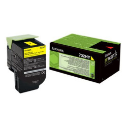 LEXMARK 702HY cartouche de toner jaune haute capacité 3.000 pages pack de 1 retour program redeal.fr