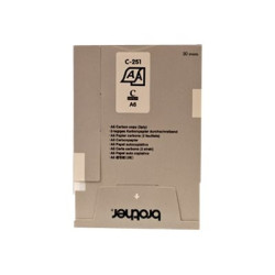 BROTHER PAPIER CARBONE 2 ONGLETS 20X30 FEUILLES