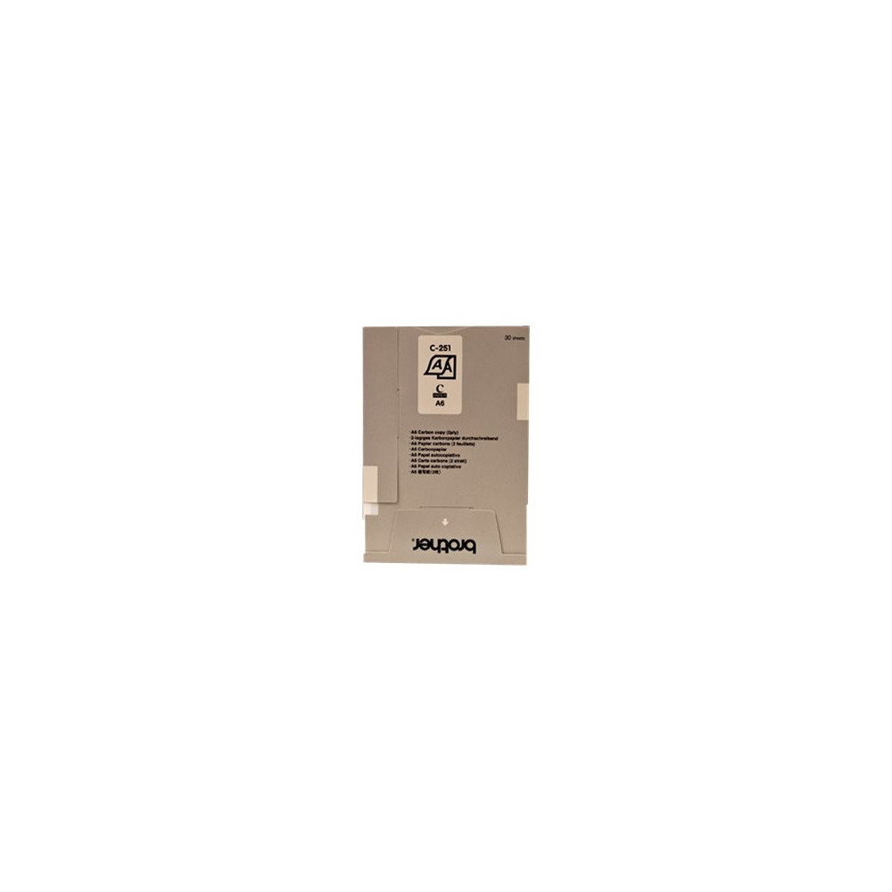 BROTHER PAPIER CARBONE 2 ONGLETS 20X30 FEUILLES