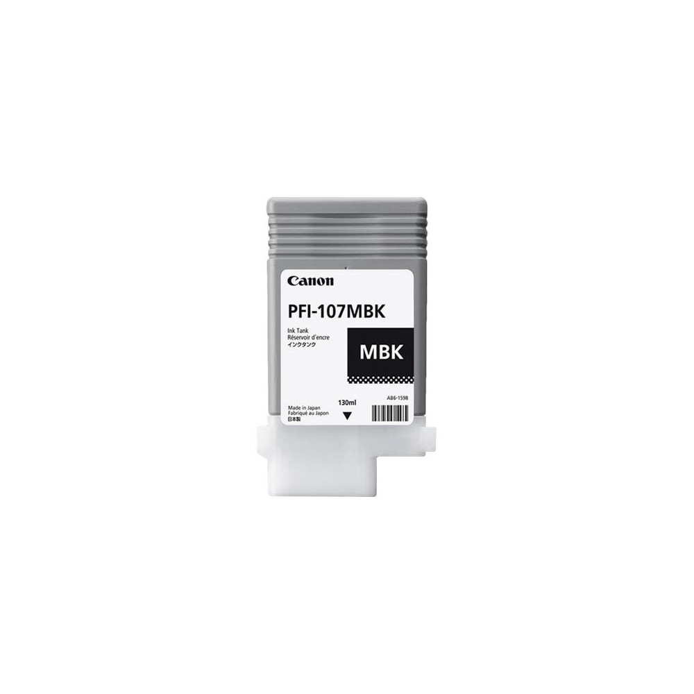 CANON PFI-107MBK cartouche d encre noir mat capacité standard 130ml pack de 1