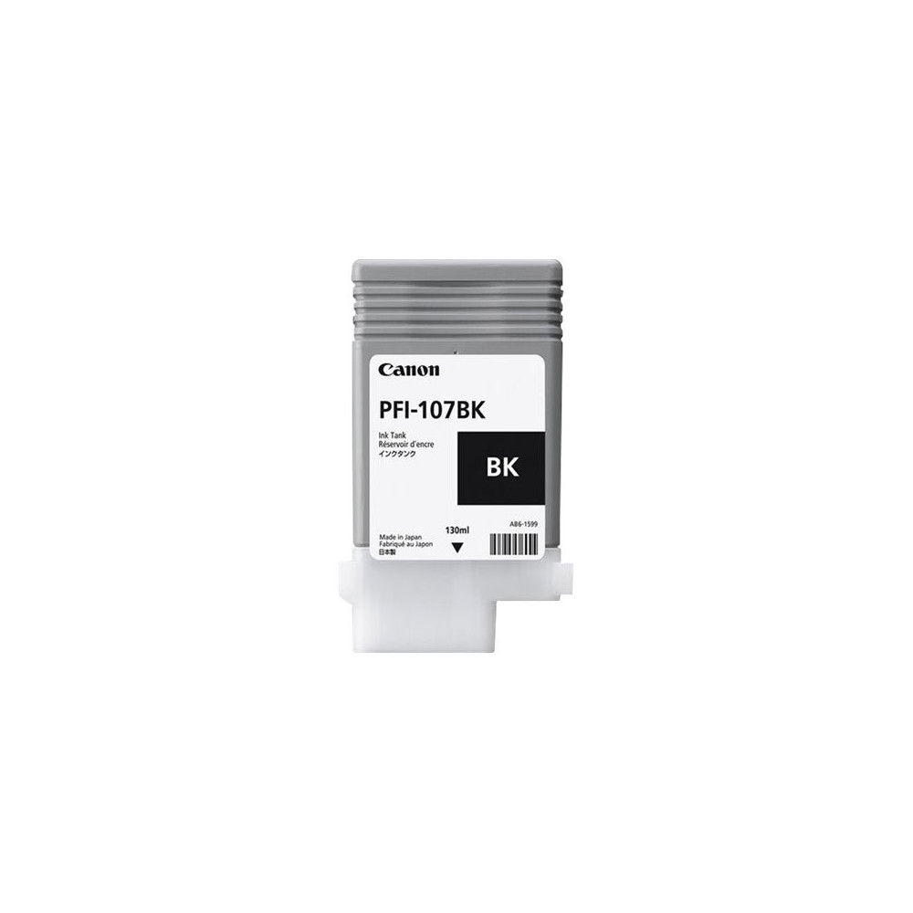 CANON PFI-107BK cartouche d encre noir capacité standard 130ml pack de 1