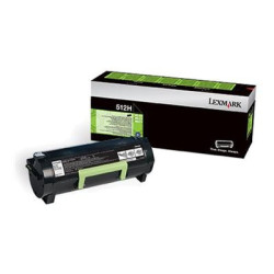 LEXMARK 512H cartouche de toner noir rendement élevé 5.000 pages pack de 1 retour program redeal.fr