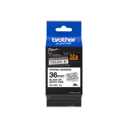 BROTHER P-Touch TZE-S261 black on white 36mm extra gluey